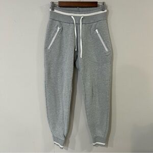 Shore Shop Women’s Gray Jogger Drawstring Sweatpants Cotton Blend Size Small